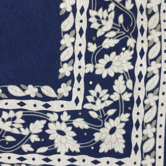 Vintage Peasant Style Blouse with Smocked Bodice by INC Size XS - Picture 8 of 11